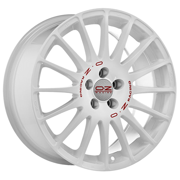 Oz Racing Super Turismo WRC Race White Red Lettering